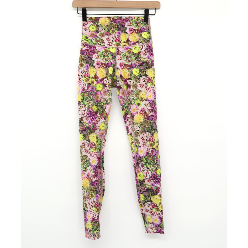 Lululemon Wunder Under High Rise Tight Nulux 28" Inseam Inflorescent Multi Sz 4